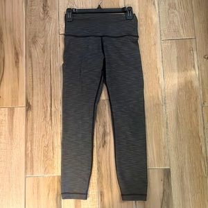 Grey Lululemon Leggings 7/8 length
